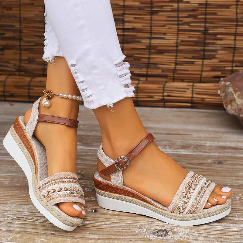 Barbara Collection | Women's Sandals with Adjustable Straps | Chic Boho Design for All-Day Comfort 1