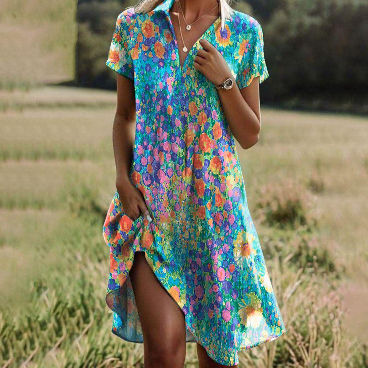 Women's Summer Dress with Flattering Tummy-Smoothing Fit | Effortless Elegance for Any Occasion