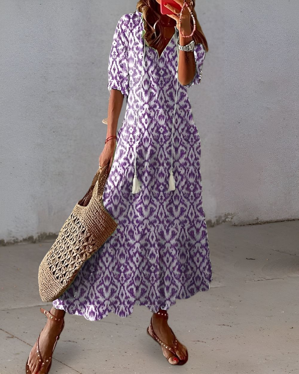 Women's Boho Dress with Flowy Fit | Lightweight Fabric for Effortless Style