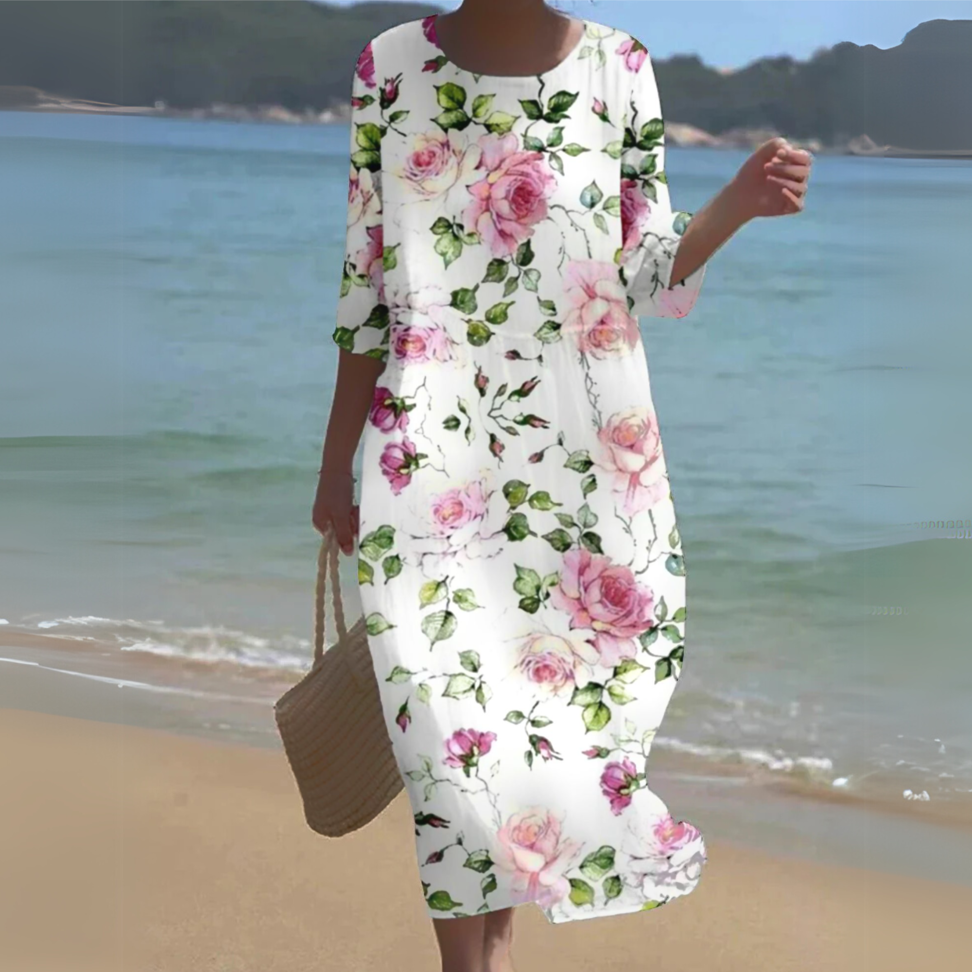 Women's Elegant Summer Dress with Flattering Fit | Versatile Style for Effortless Charm