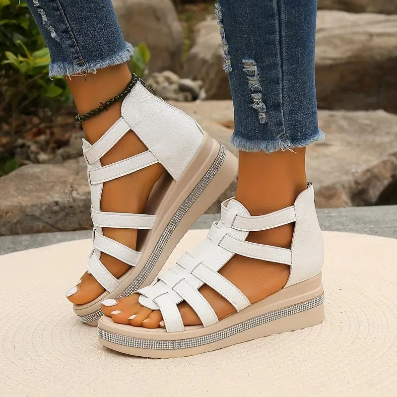 Comfort Sandals | Women's Sandals with Rhinestone Accents | All-Day Support for Stylish Comfort 6