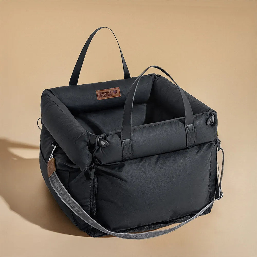 Dapper Dog Car Seat | Faux Leather, Comfortable Booster Seat for Pets 12