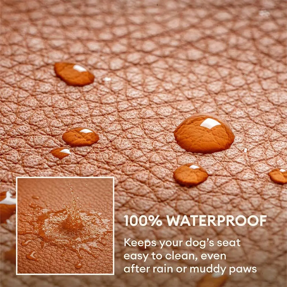 Dapper Dog Car Seat | Faux Leather, Comfortable Booster Seat for Pets 7