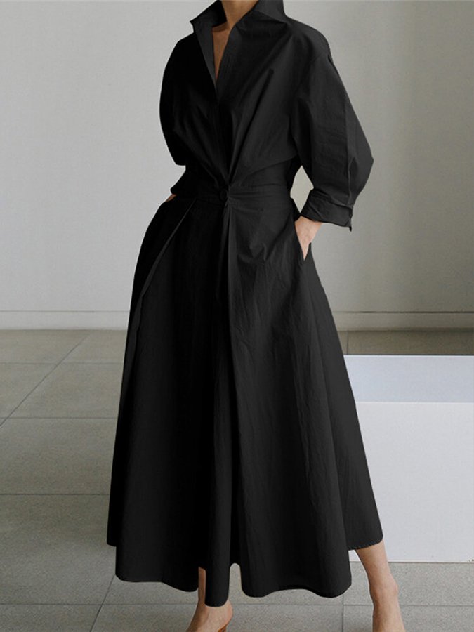 Long Sleeve Maxi Dress with Flattering Silhouette | Versatile Style for Effortless Chic