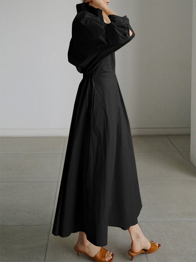 Long Sleeve Maxi Dress with Flattering Silhouette | Versatile Style for Effortless Chic