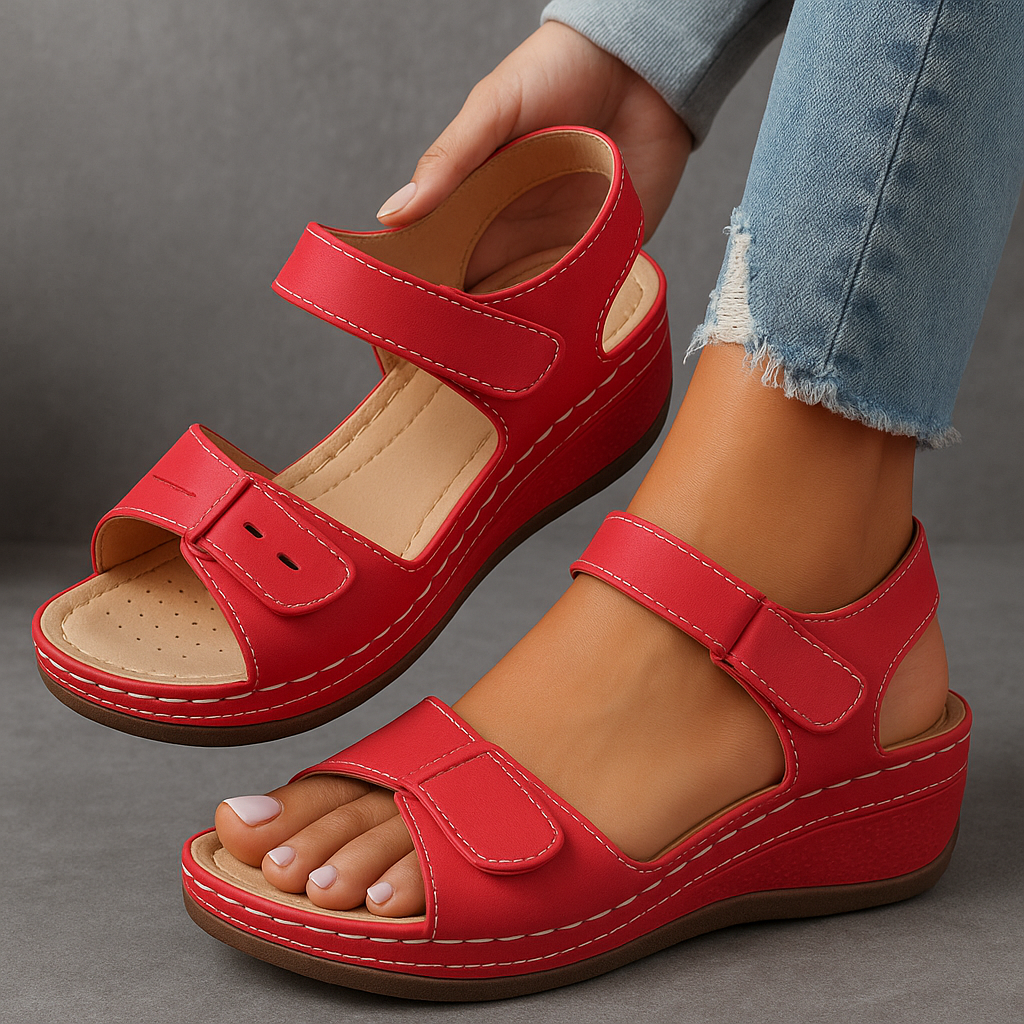 Elegant Sandals for Women with Orthopedic Support | Adjustable Fit for All-Day Comfort