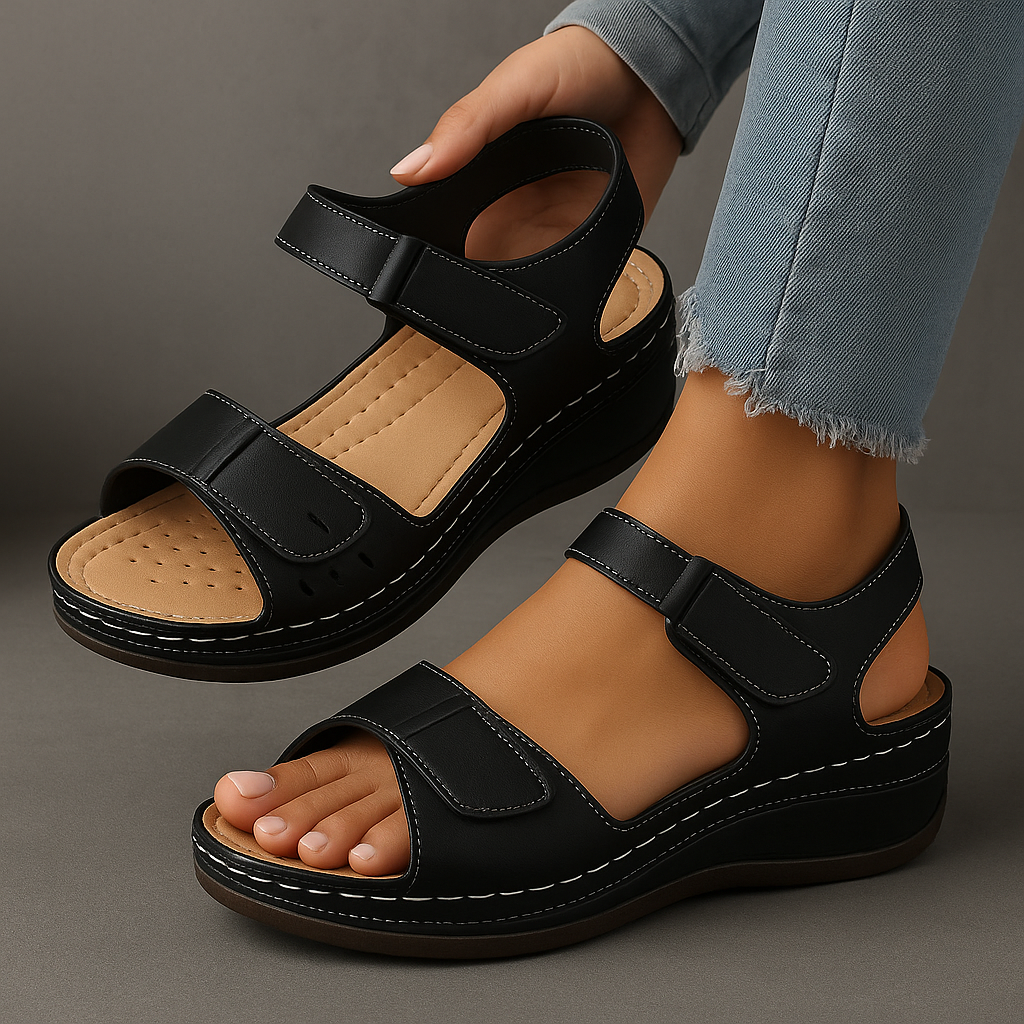 Elegant Sandals for Women with Orthopedic Support | Adjustable Fit for All-Day Comfort