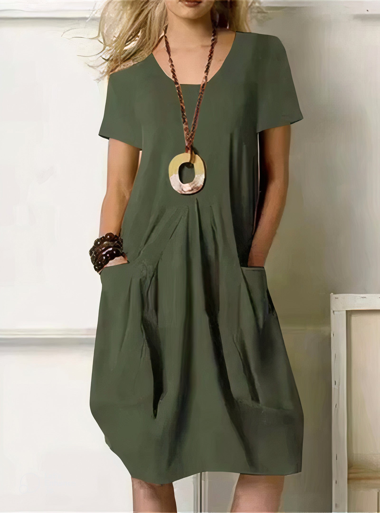 Women's Summer Dress with Flattering Fit & Pockets | Effortless Style for Warm Weather
