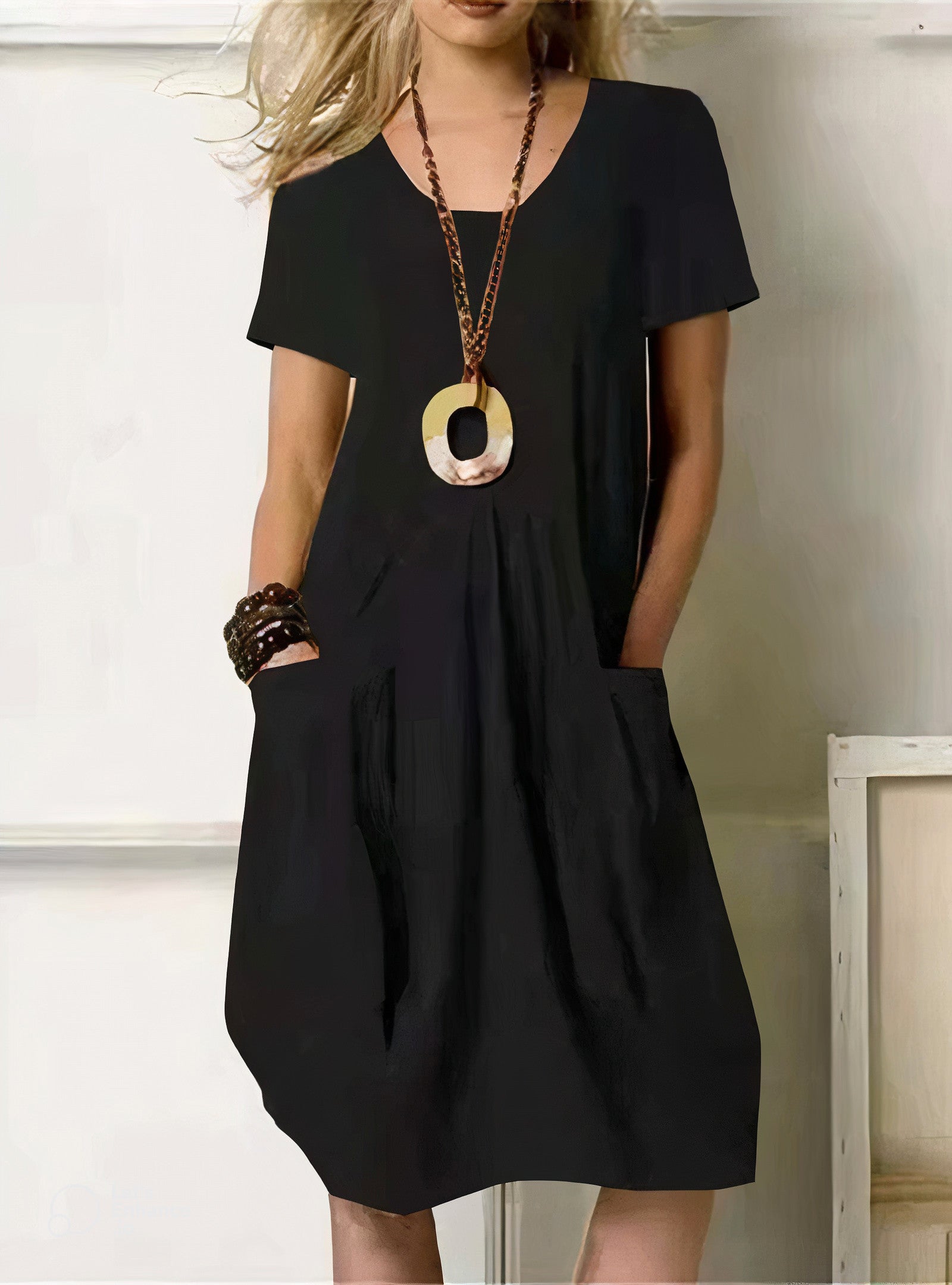 Women's Summer Dress with Flattering Fit & Pockets | Effortless Style for Warm Weather