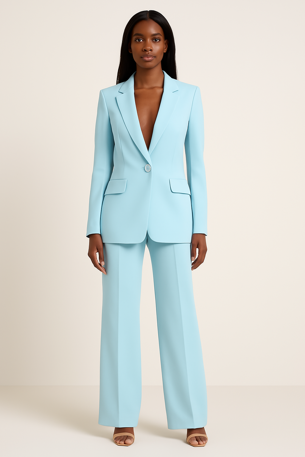 Evelyn Women's Formal Suit Set | Tailored Blazer & Slim-Fit Trousers 1