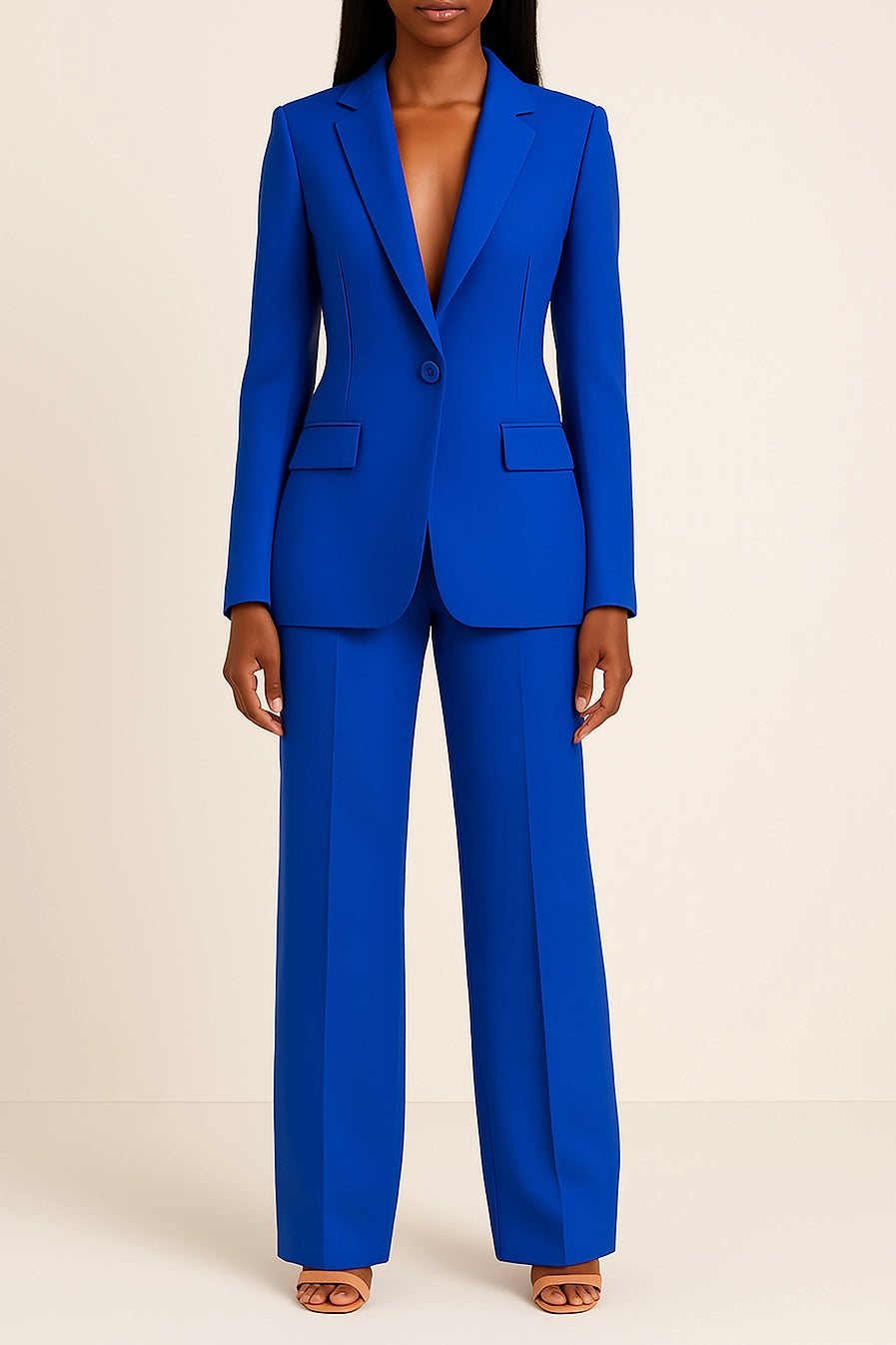 Evelyn Women's Formal Suit Set | Tailored Blazer & Slim-Fit Trousers 3