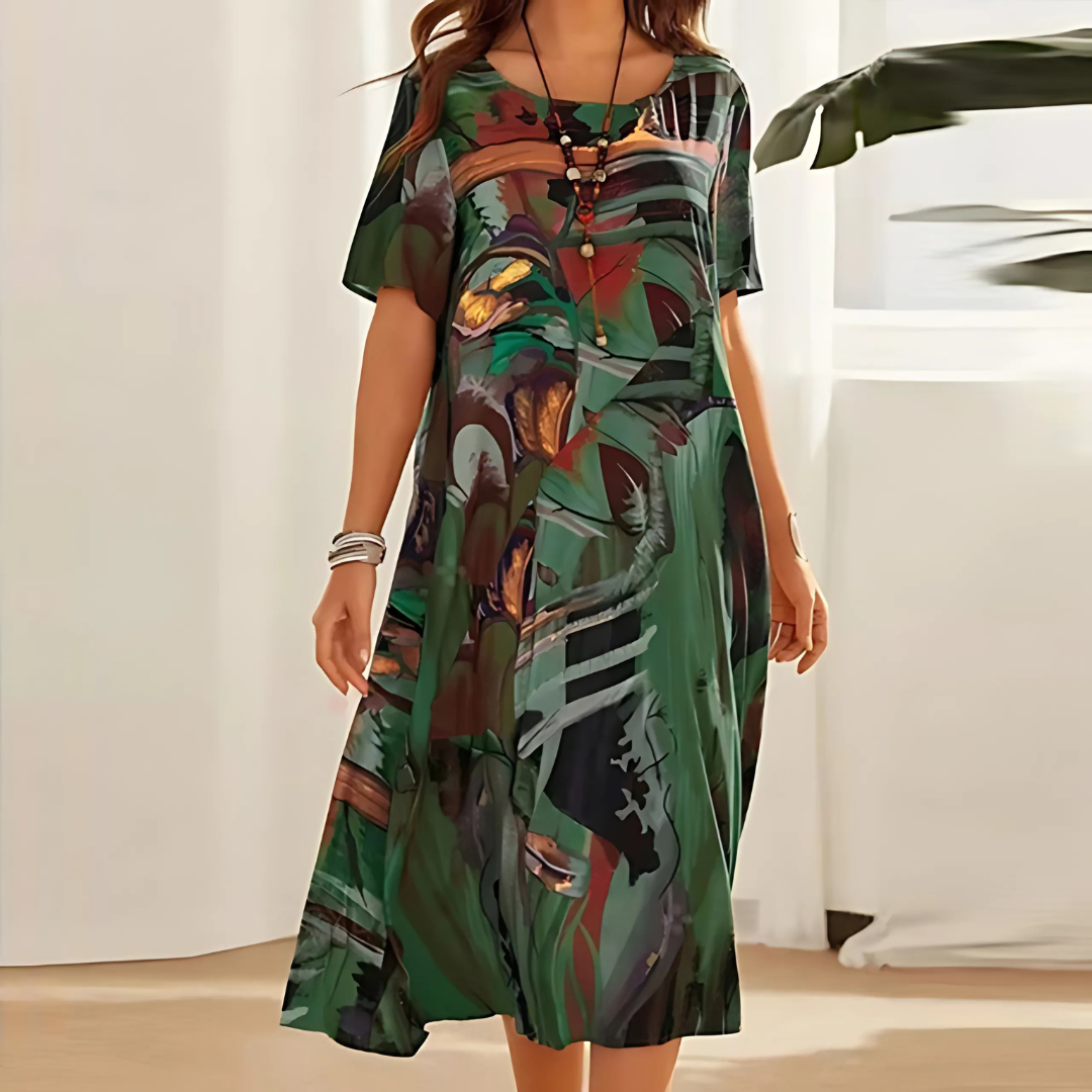 Women's Floral Dress with Flattering Fit | Lightweight Fabric for All-Day Comfort