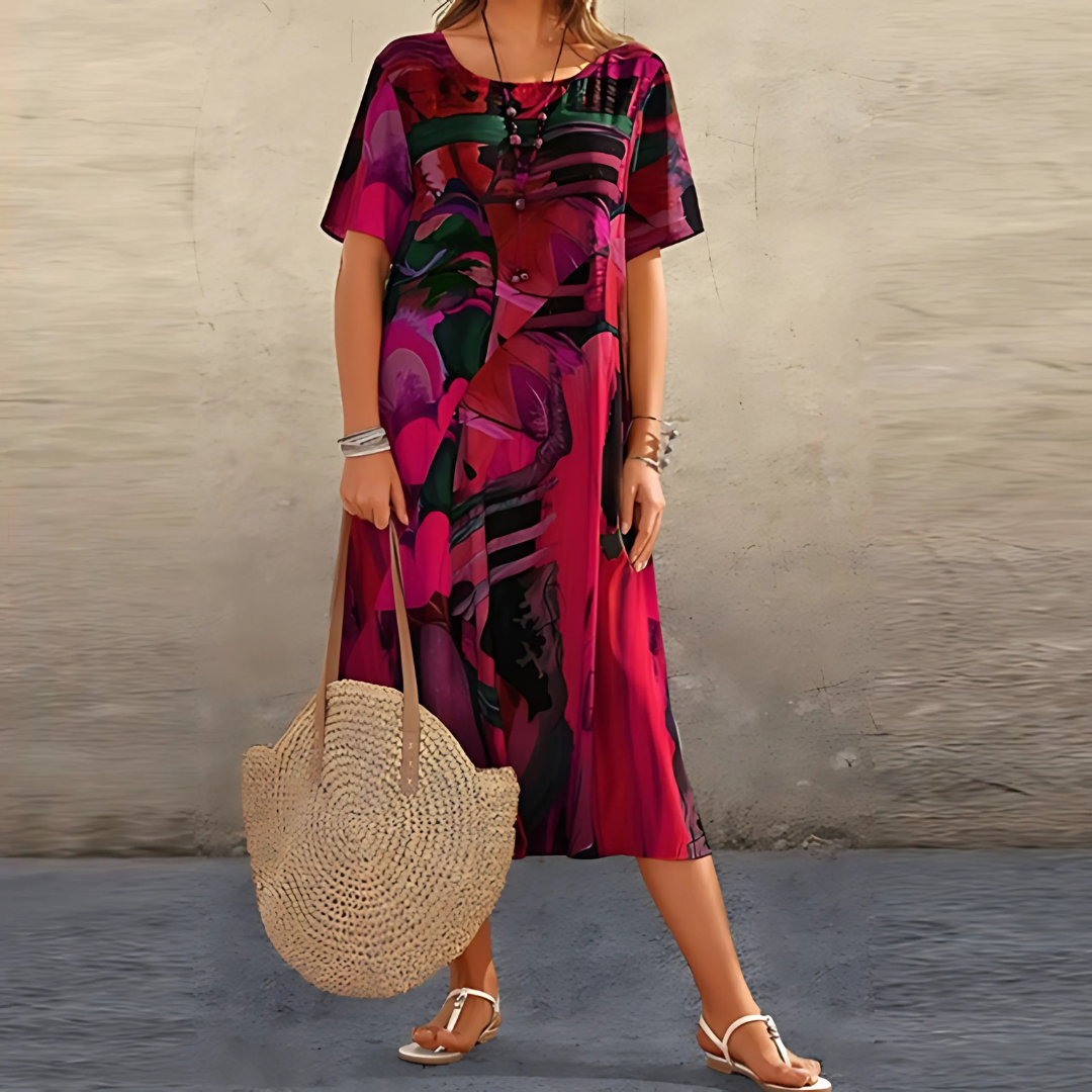 Women's Floral Dress with Flattering Fit | Versatile Style for Effortless Elegance