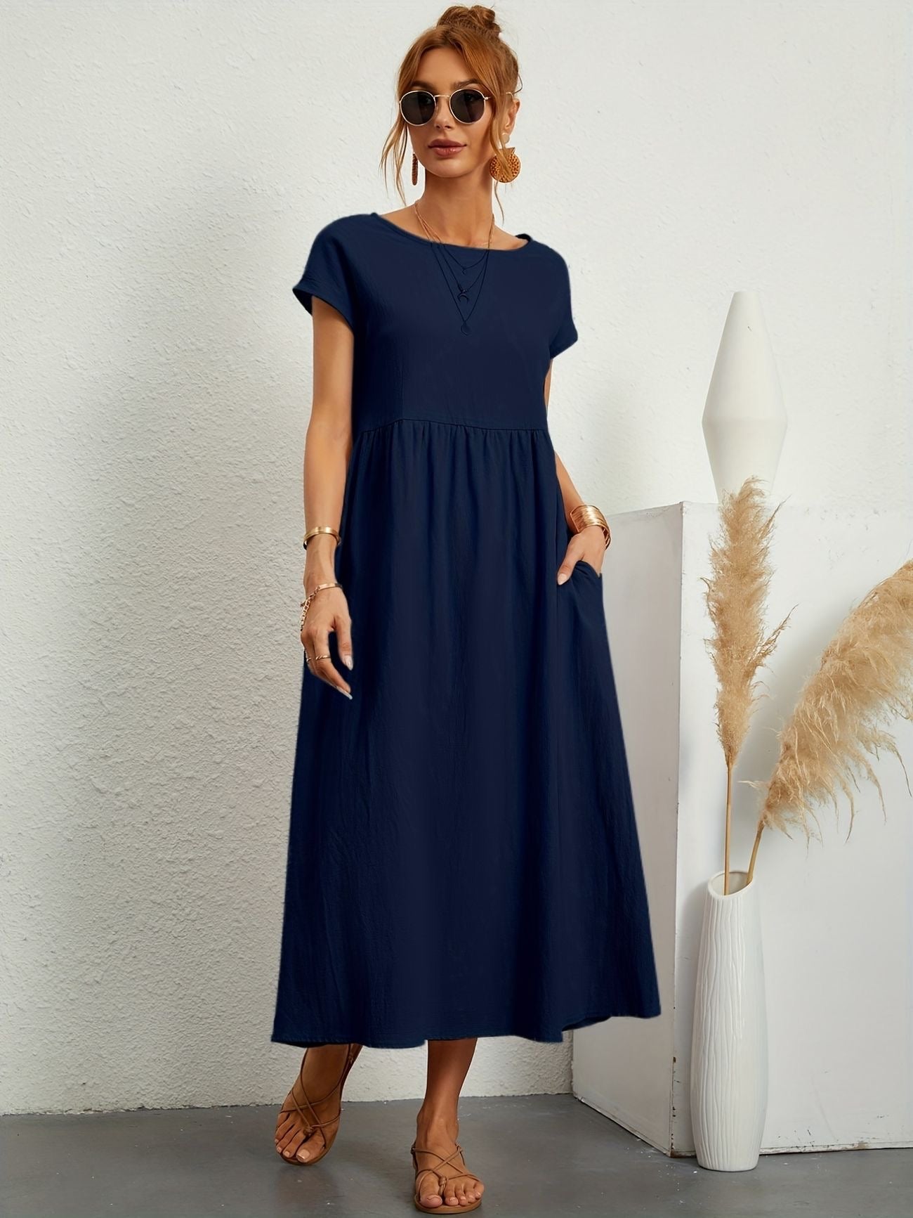 Women's Summer Dress with Flattering Silhouette | Lightweight & Versatile Style for Effortless Charm