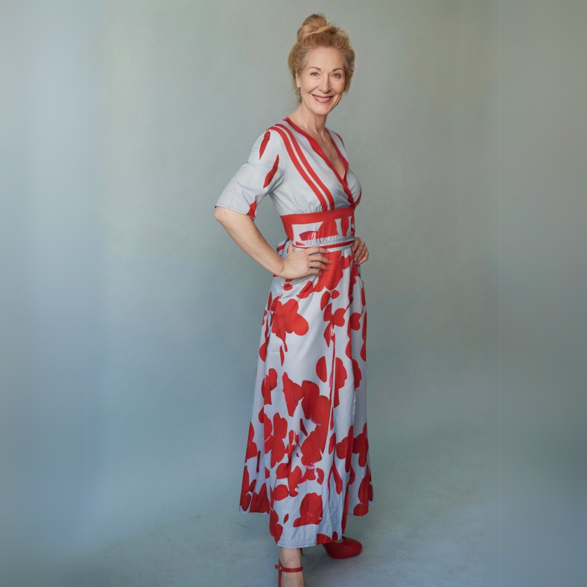 Women's Floral Wrap Dress with Flattering Fit | Elegant Summer Style for Wedding Guests