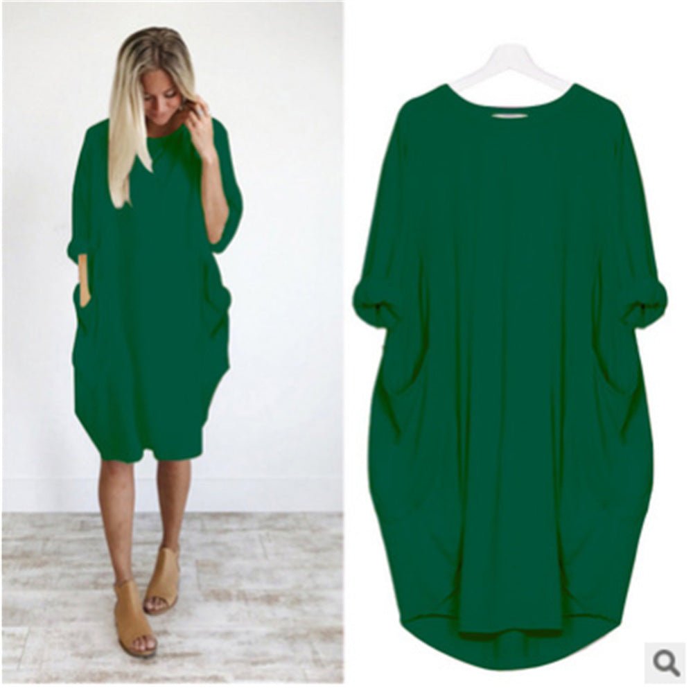 Women's Dress with Flattering Draping & Hidden Pockets | Comfortable Summer Style for Effortless Confidence