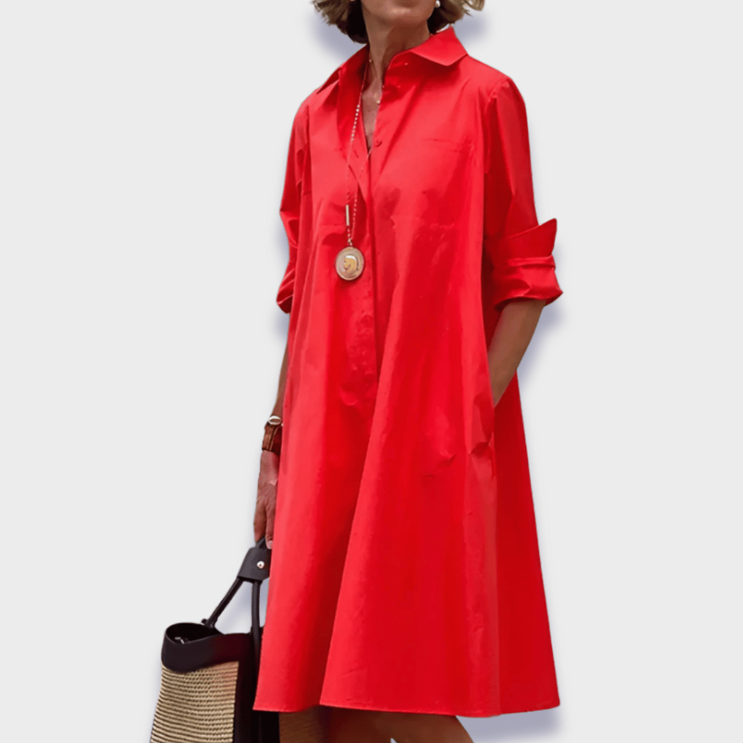 White Midi Dress with Flattering Fit | Elegant Style for Effortless Sophistication