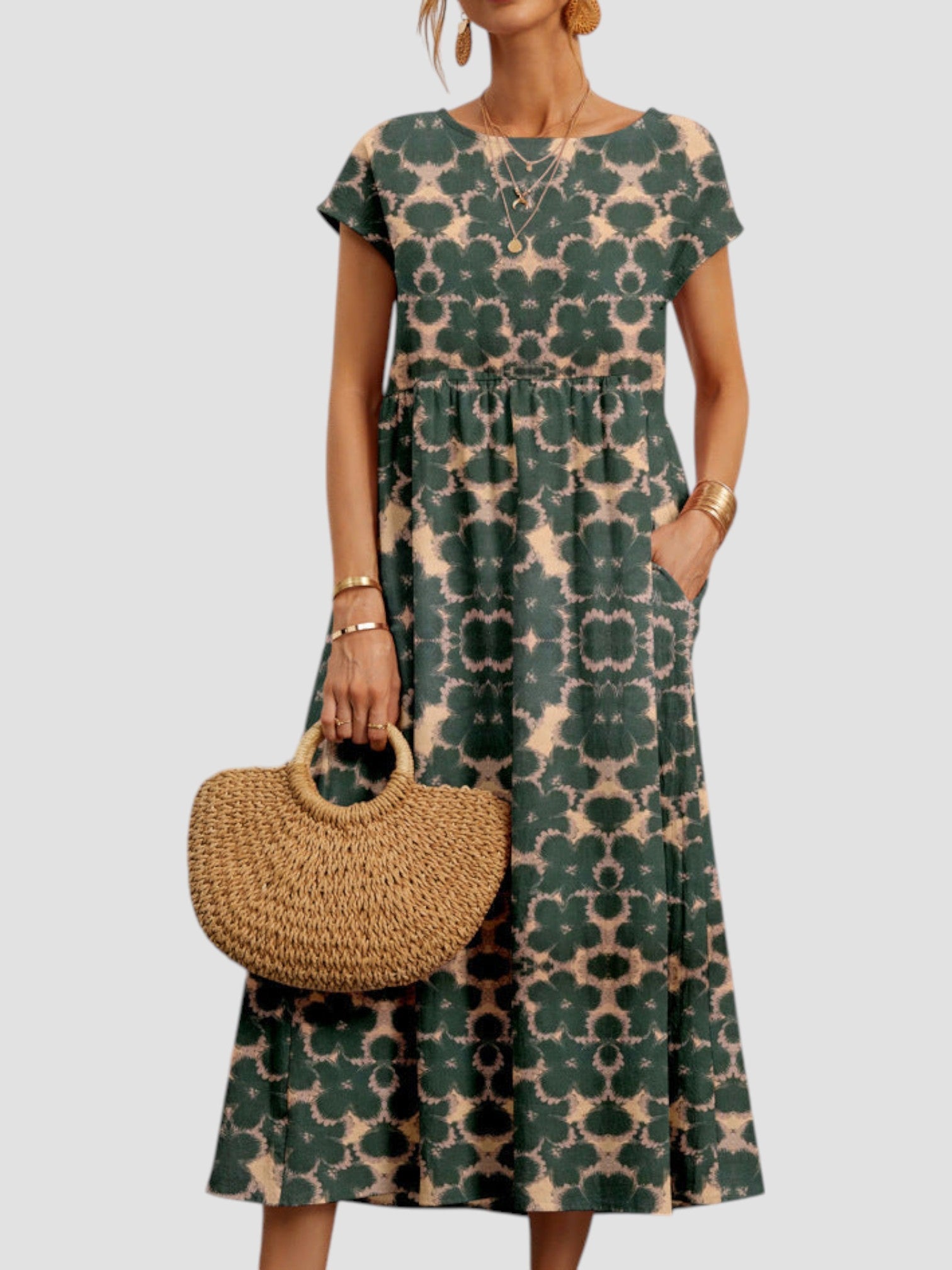 Lynn Collection | Women's Maxi Dress with Floral Print | Lightweight Summer Comfort for Effortless Elegance