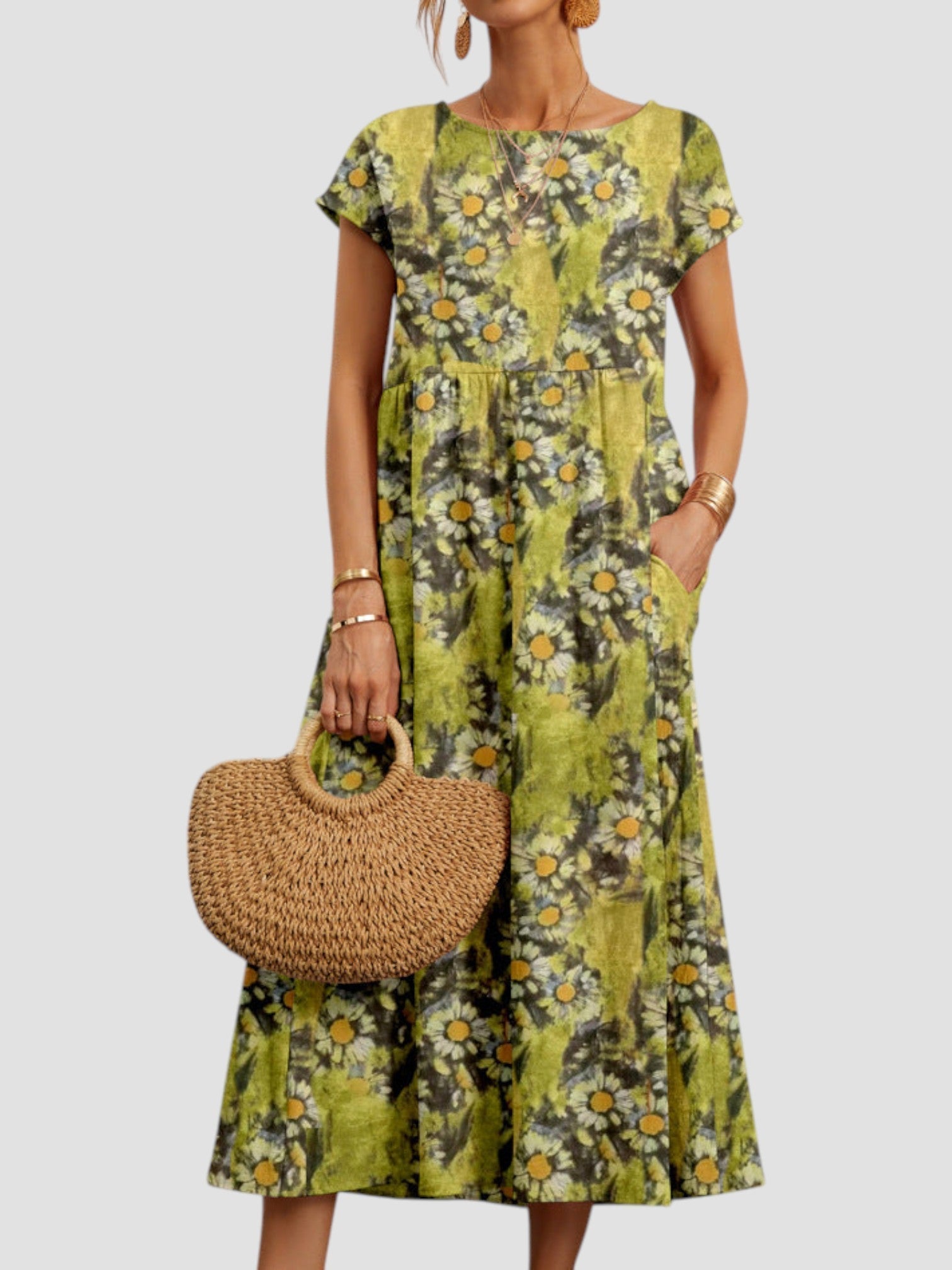 Lynn Collection | Women's Maxi Dress with Floral Print | Lightweight Summer Comfort for Effortless Elegance