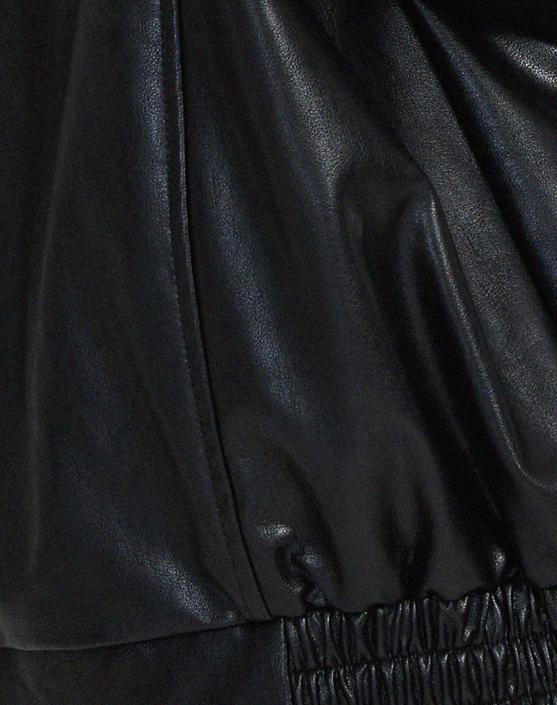 Raven Women's Oversized Bomber Jacket | Soft Leather, Casual Chic 8