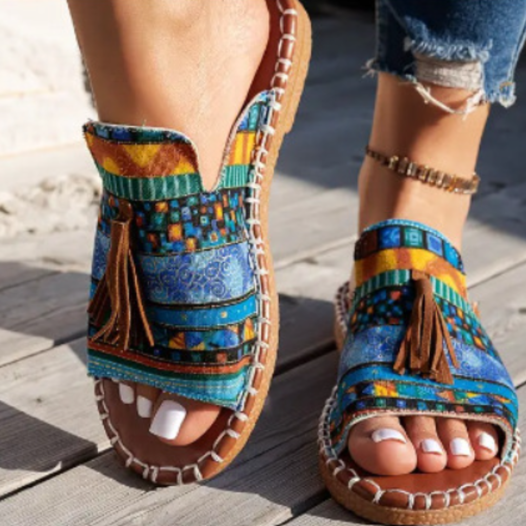 Flat Sandals Women with Cloud-Soft Footbeds | Vibrant Colors for All-Day Comfort