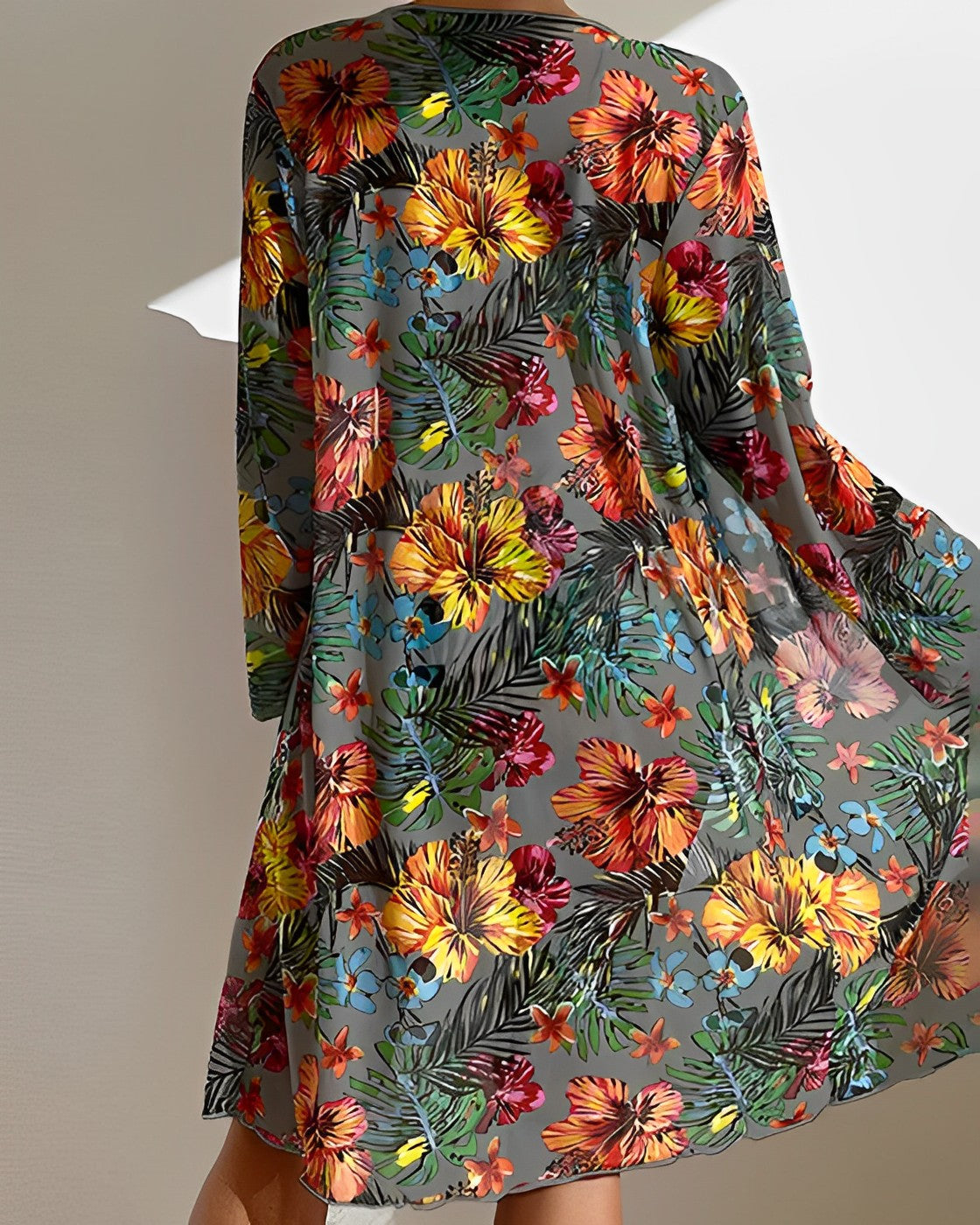 Tropical Collection | High Waisted Bikini Set with Cover-Up | Flattering Silhouette for Effortless Summer Style 1