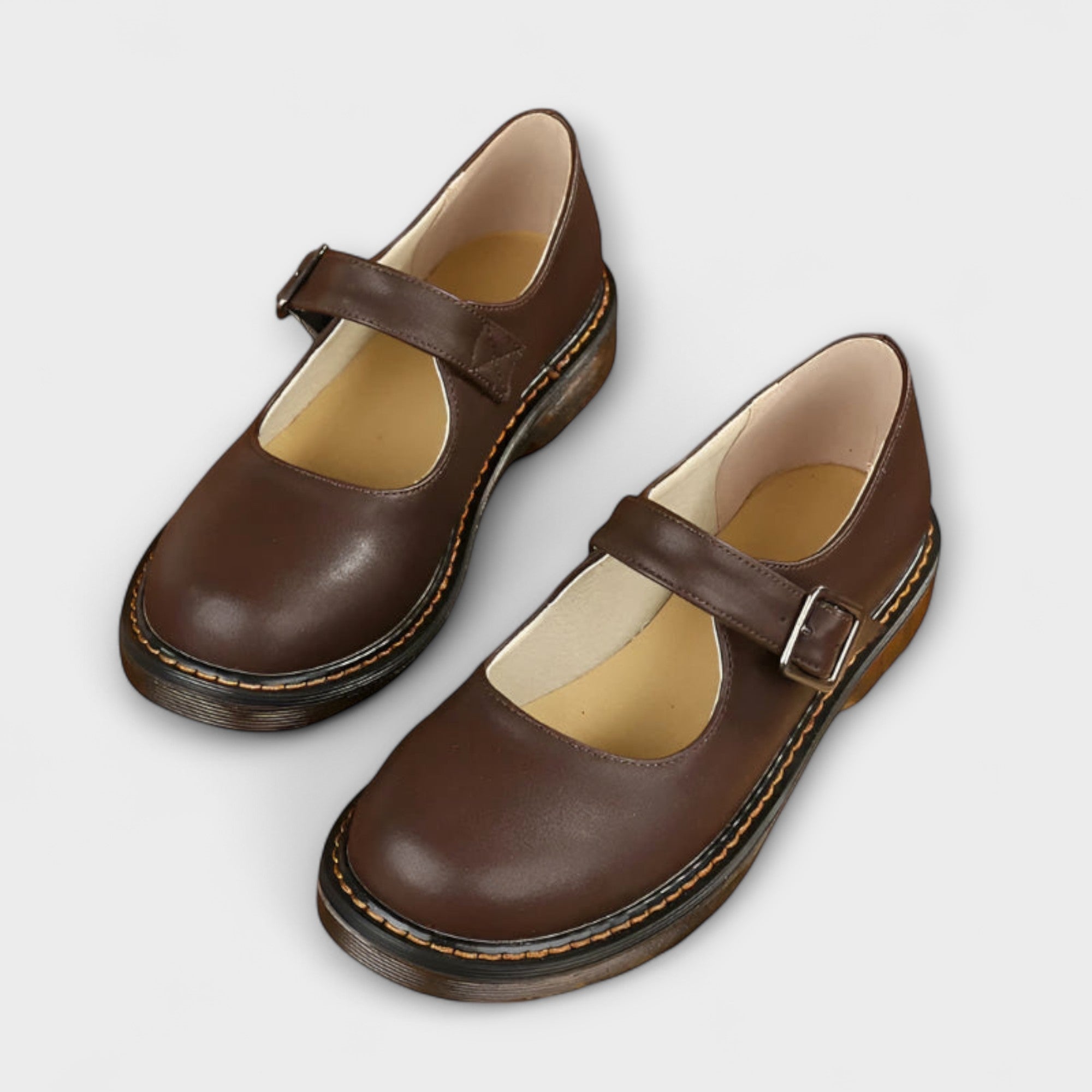 Vintage Mary Jane Women's Sandals with Adjustable Strap & Comfort Sole for All-Day Wear