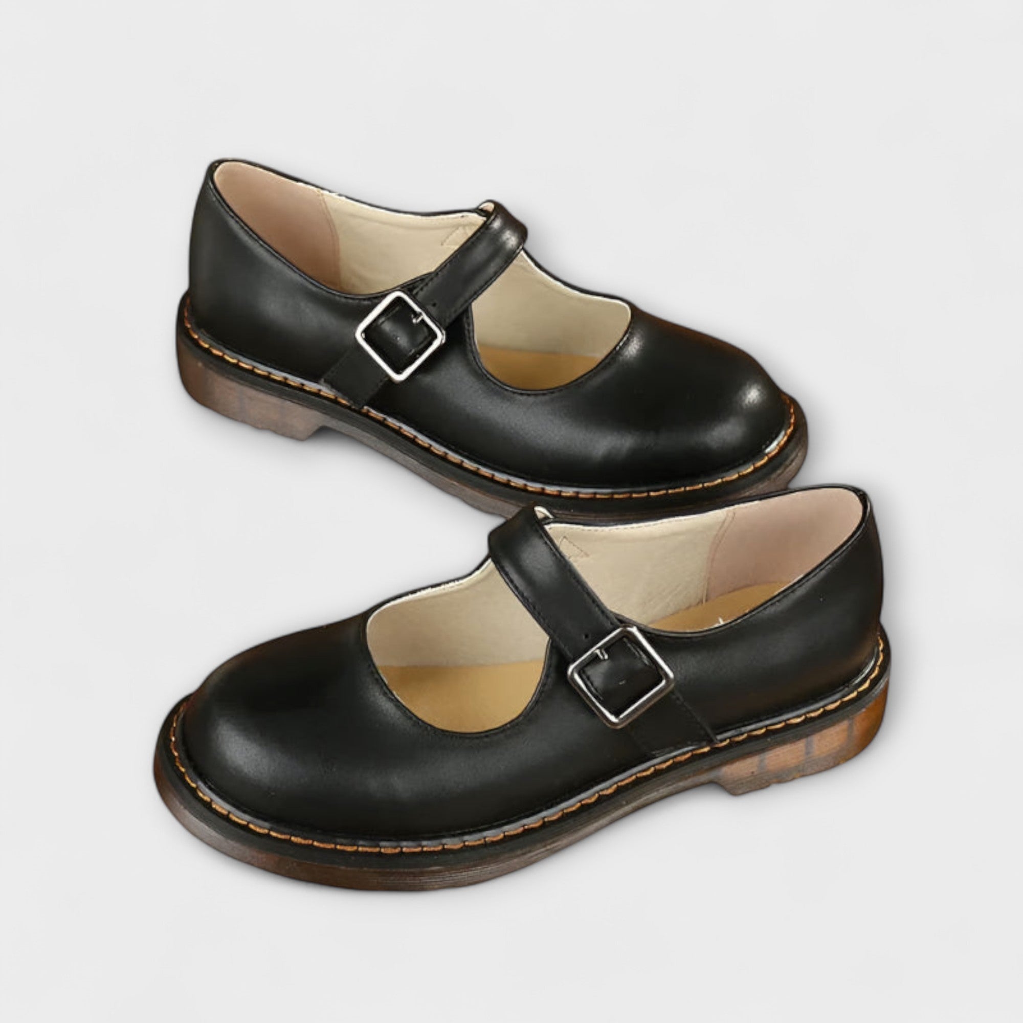 Vintage Mary Jane Women's Sandals with Adjustable Strap & Comfort Sole for All-Day Wear