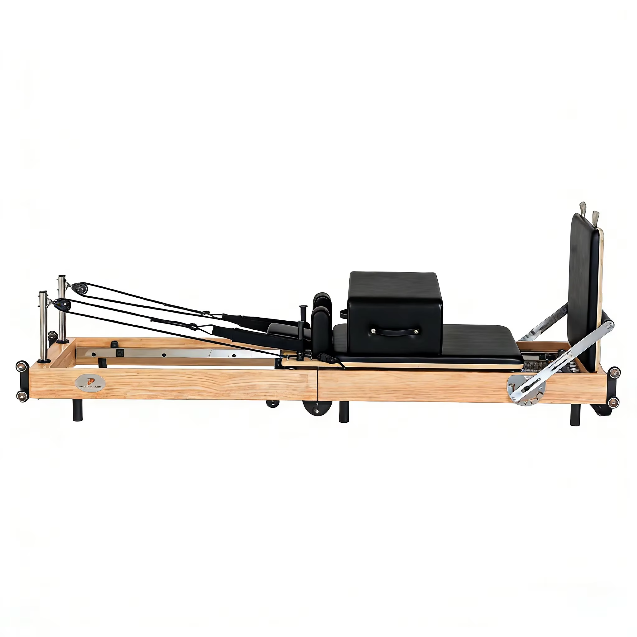 Foldable Oak Wood Pilates Reformer — Studio-Grade Sculpting