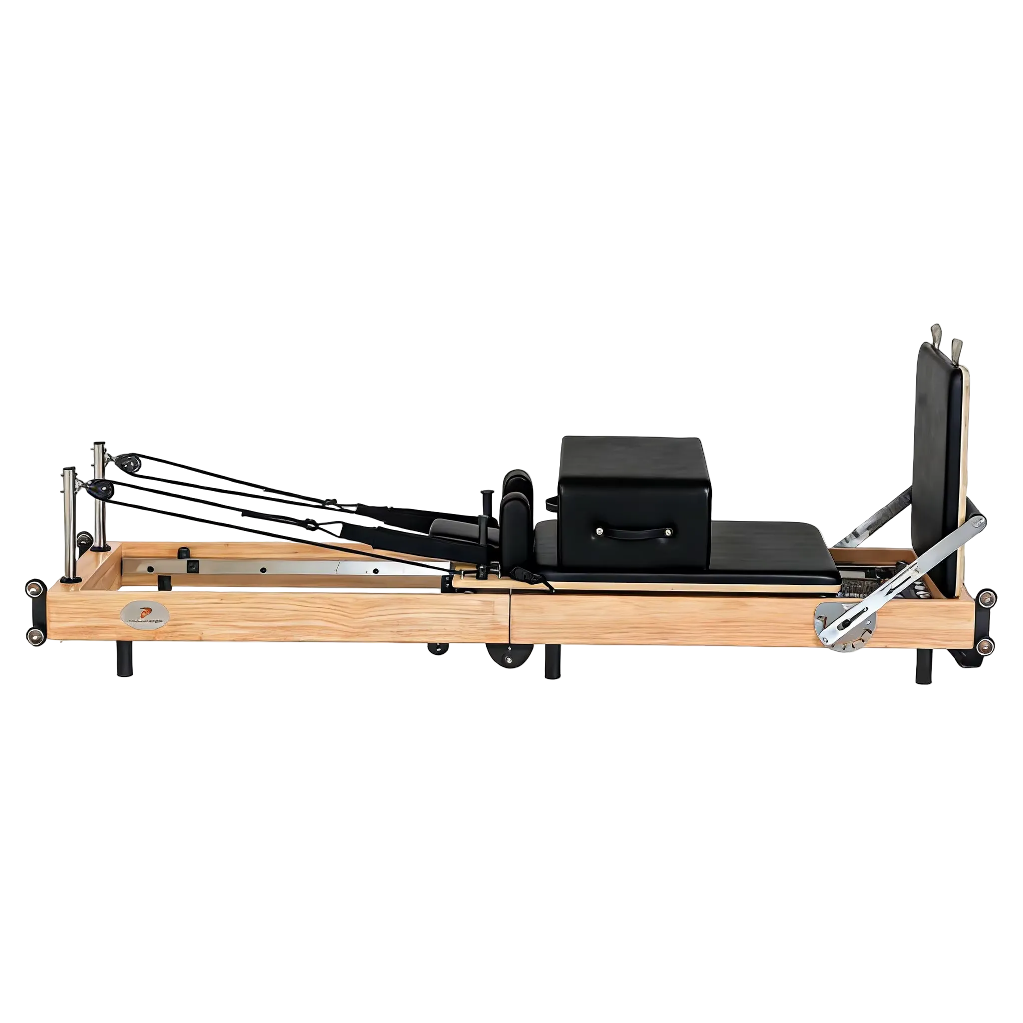 Foldable Oak Wood Pilates Reformer — Studio-Grade Sculpting