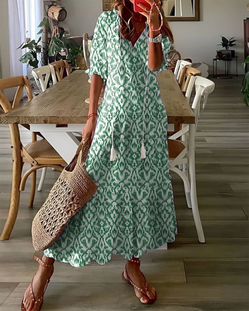 Women's Boho Dress with Flowy Fit | Lightweight Fabric for Effortless Style
