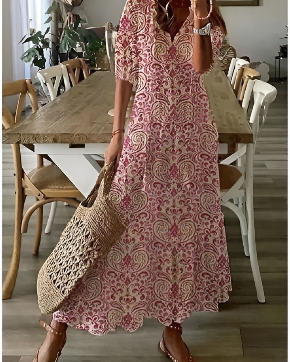 Women's Boho Dress with Flowy Fit | Lightweight Fabric for Effortless Style