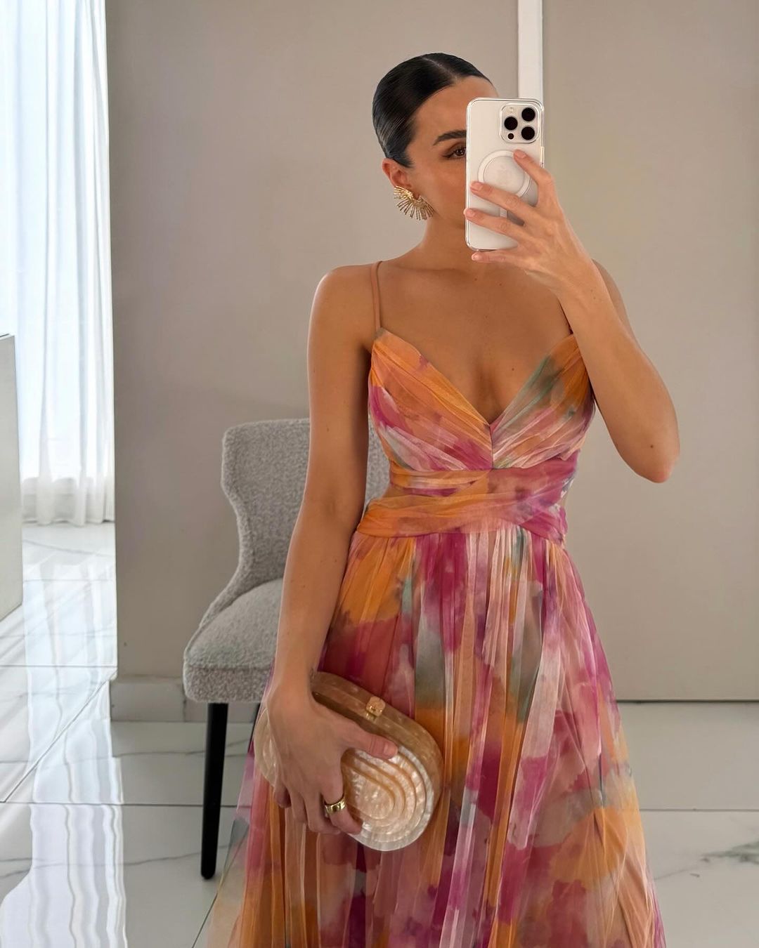 Women's Floral Print Maxi Dress with Flowing Design | Elegant Summer Dress for Effortless Style