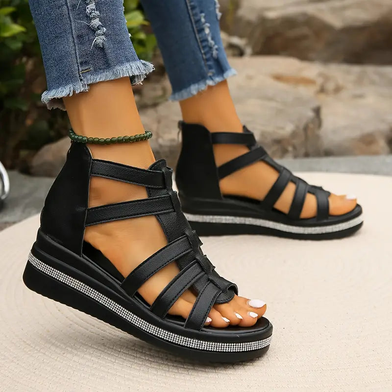 Comfort Sandals | Women's Sandals with Rhinestone Accents | All-Day Support for Stylish Comfort 5