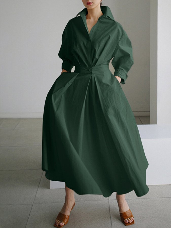 Long Sleeve Maxi Dress with Flattering Silhouette | Versatile Style for Effortless Chic
