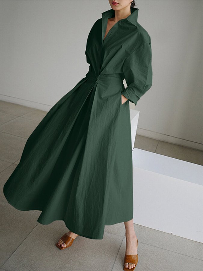 Long Sleeve Maxi Dress with Flattering Silhouette | Versatile Style for Effortless Chic