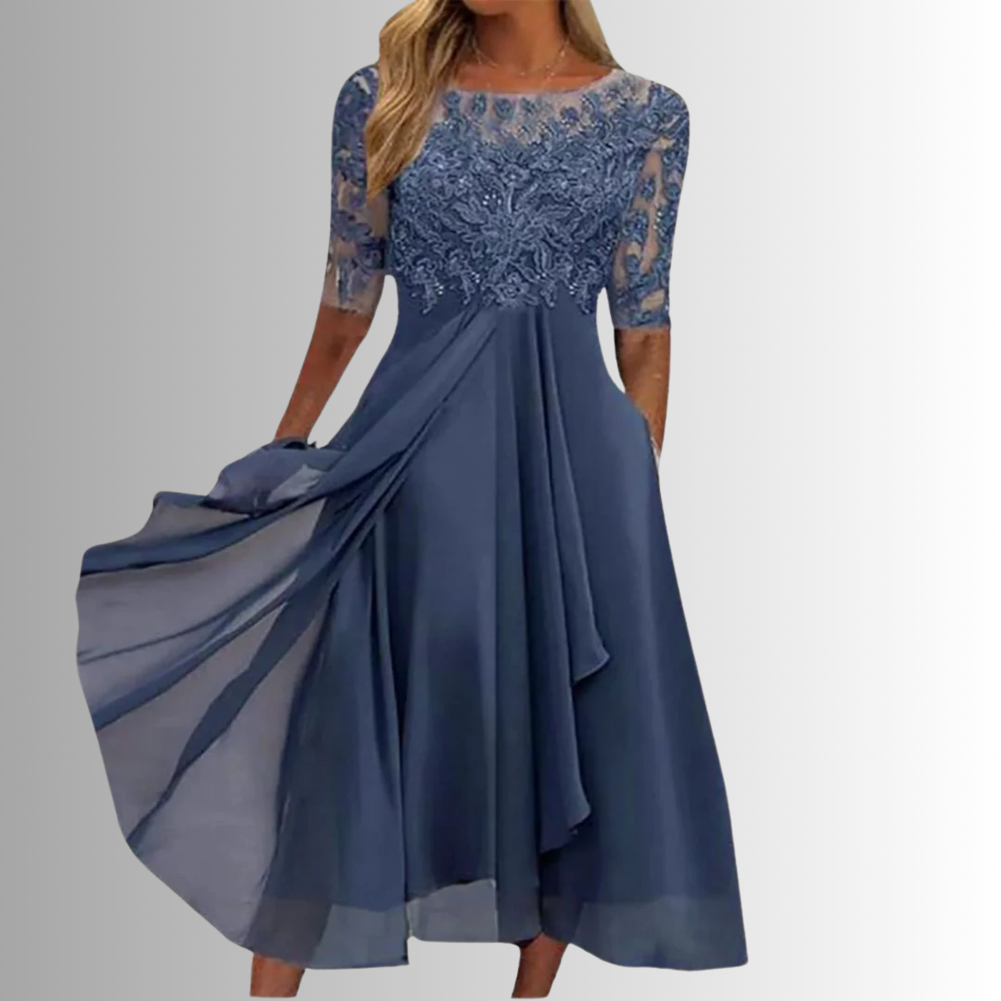 Women's Wedding Guest Dress with Breathable Fabric | Flattering Fit for Timeless Elegance