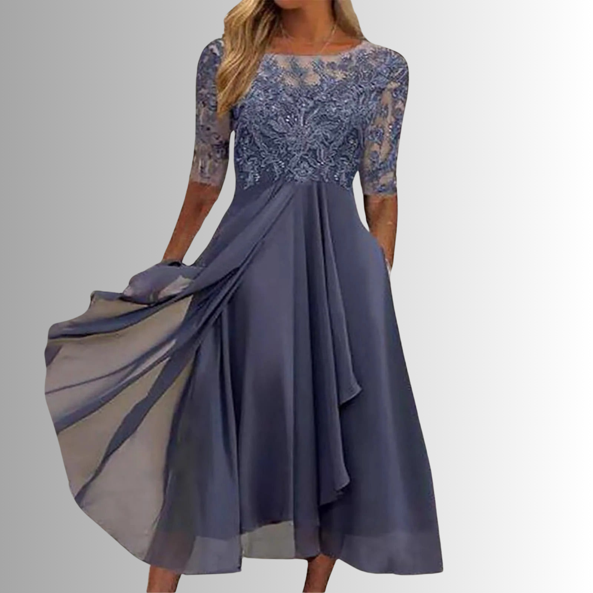 Women's Wedding Guest Dress with Breathable Fabric | Flattering Fit for Timeless Elegance