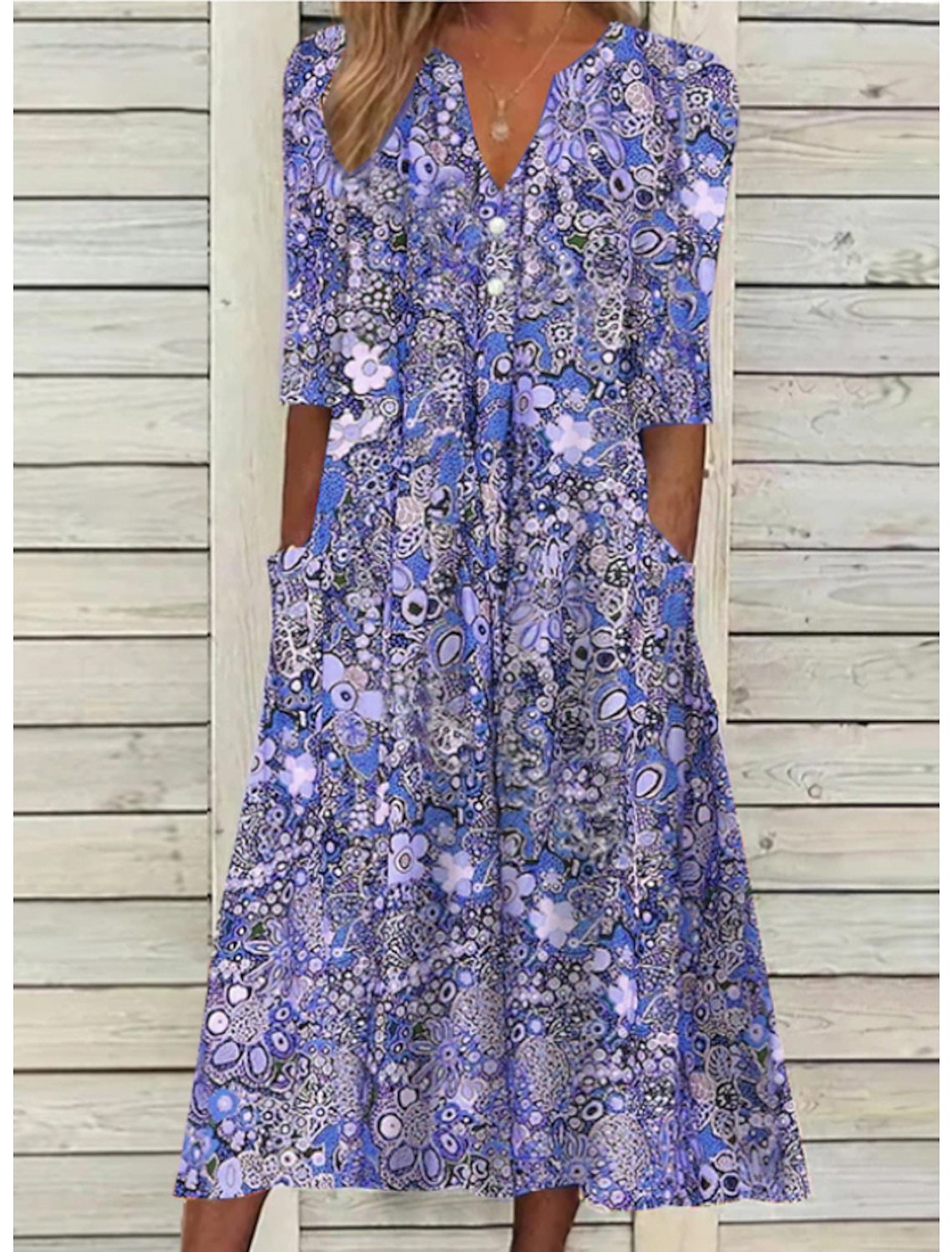 Elegant Summer Dresses | Flattering V-Neck Design with Tummy Coverage | Comfortable, Versatile Style for Any Occasion
