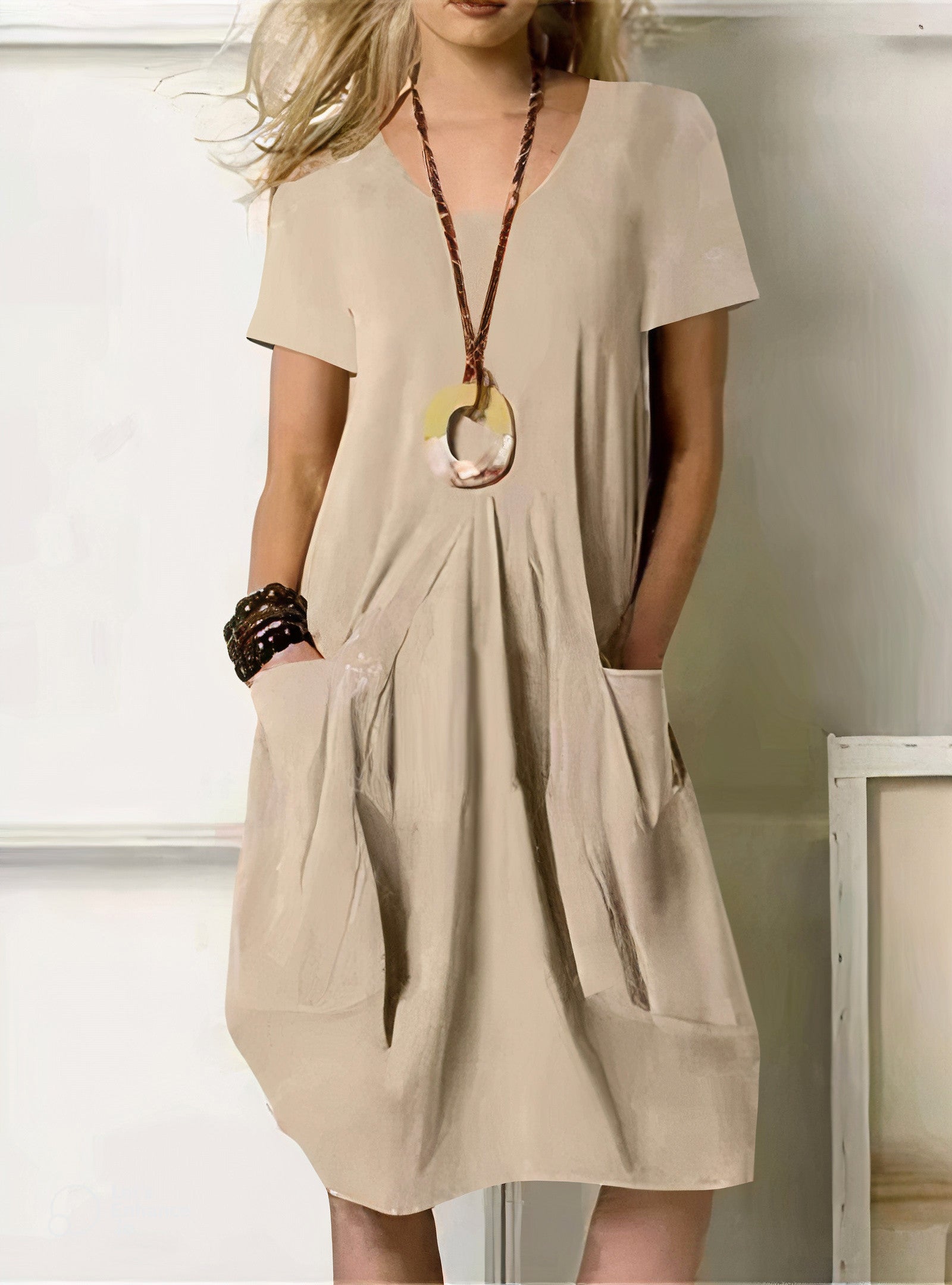 Women's Summer Dress with Side Pockets | Effortless Style for Everyday Comfort