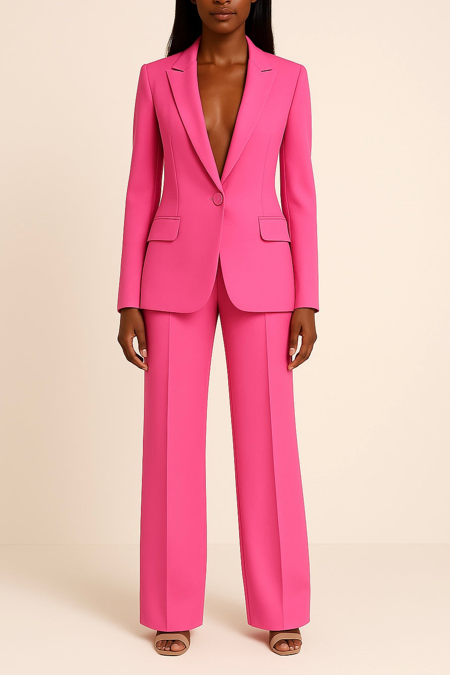 Evelyn Women's Formal Suit Set | Tailored Blazer & Slim-Fit Trousers 2