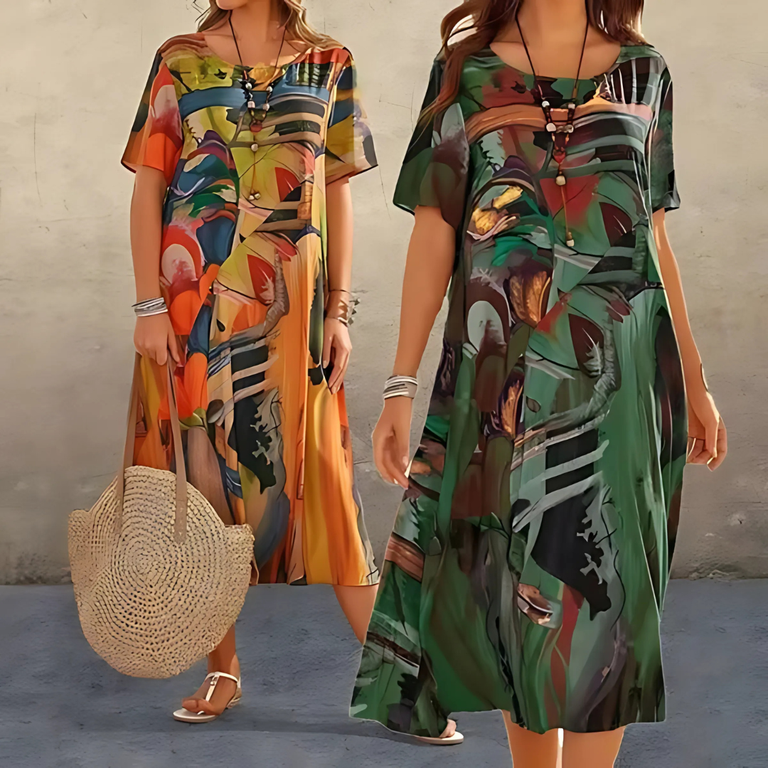 Women's Floral Dress with Flattering Fit | Lightweight Fabric for All-Day Comfort
