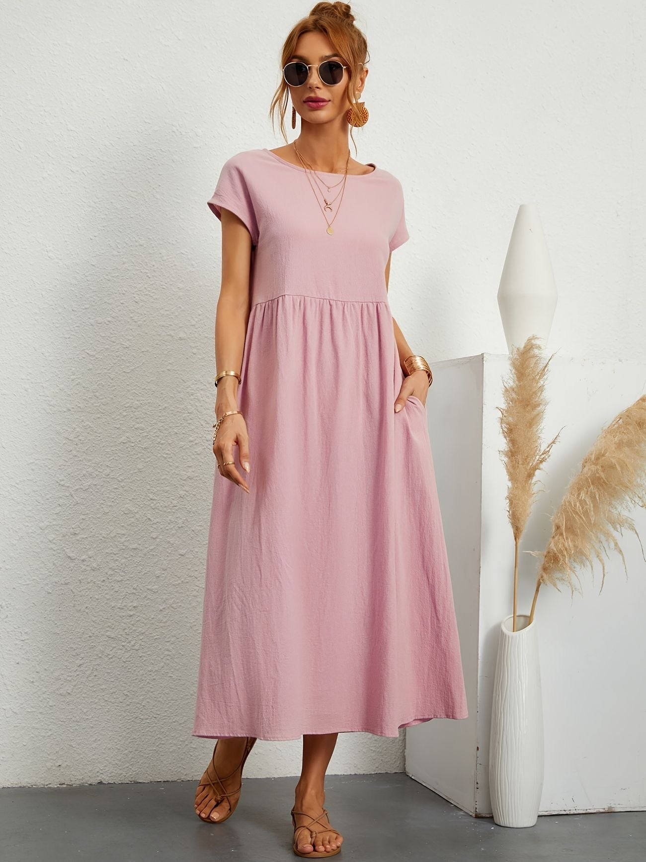 Women's Summer Dress with Flattering Silhouette | Lightweight & Versatile Style for Effortless Charm