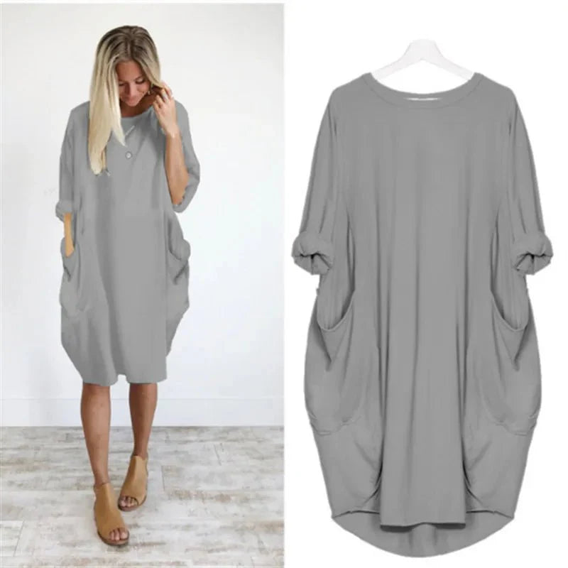Women's Summer Dress with Flattering Draping | Comfortable Style for Effortless Confidence