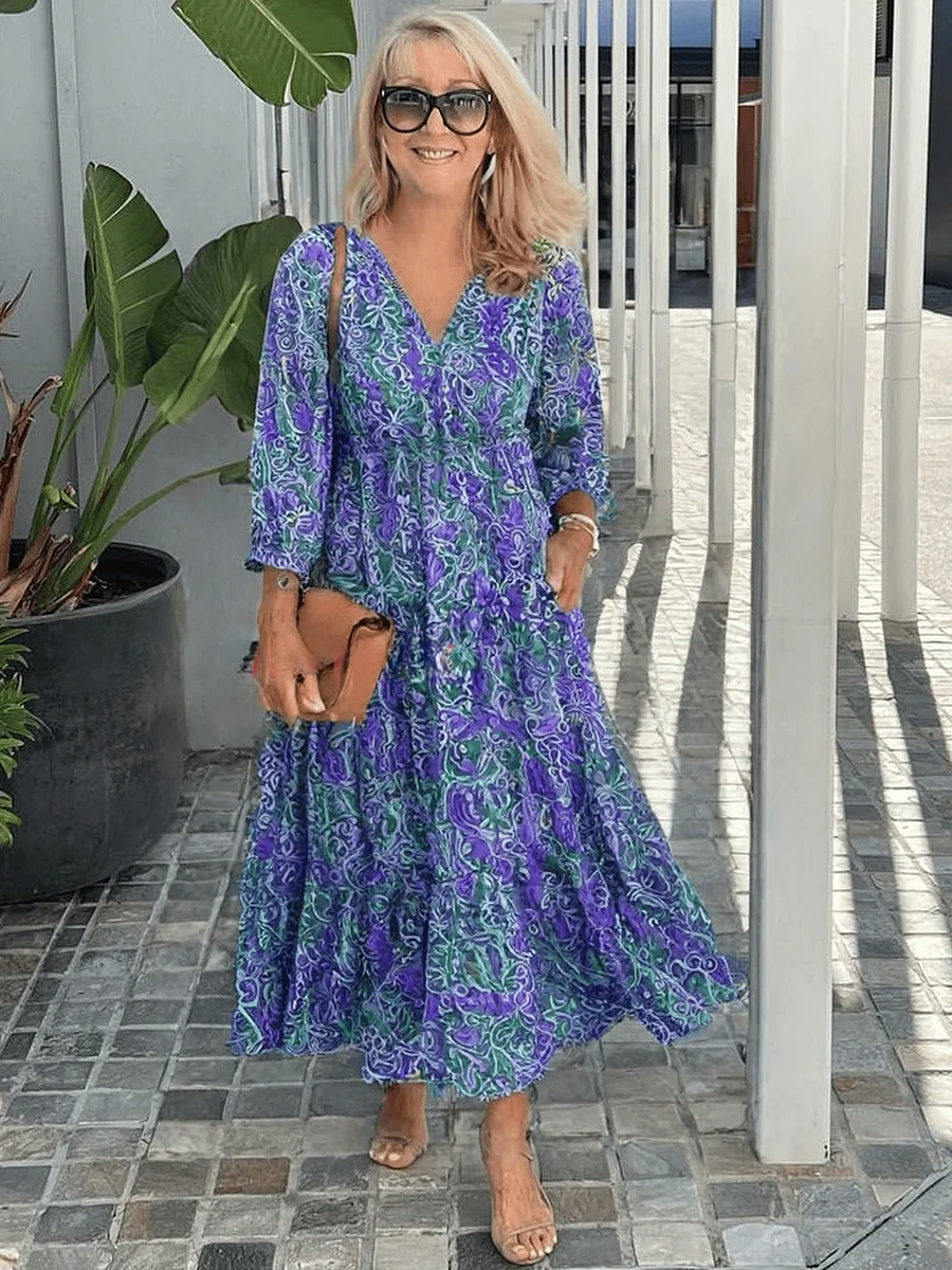 Women's Floral Boho Dress with Airy Silhouette | Versatile Style for Effortless Comfort