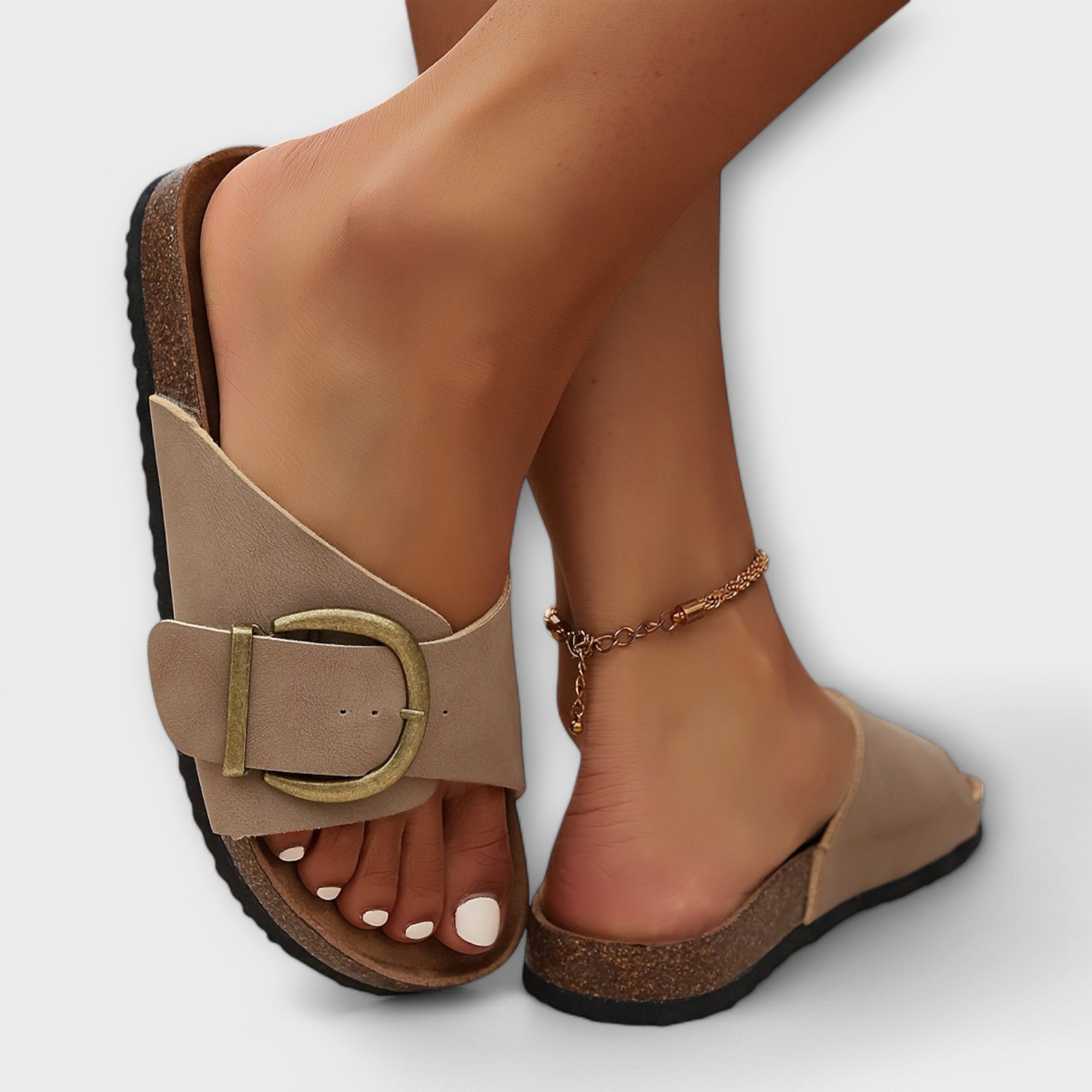 Women's Sandals with Ergonomic Footbed | Vintage-Inspired Design for All-Day Comfort