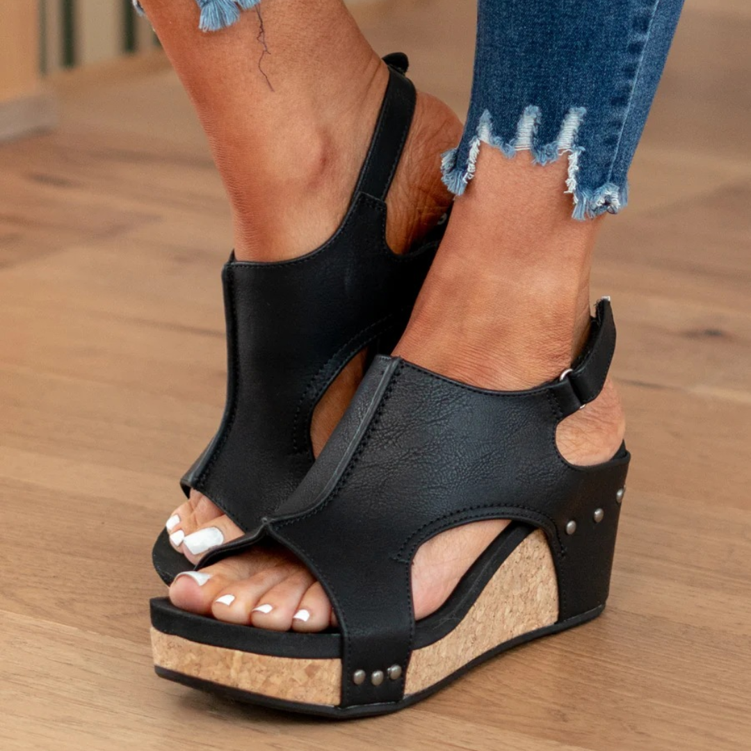 Wedge Sandals for Women with Breathable Suede | Elegant Design for All-Day Comfort