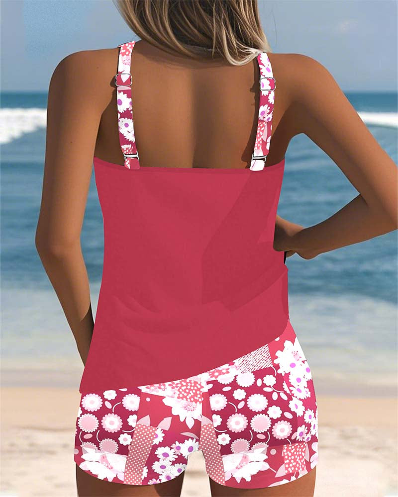 Melanie Collection | Two-Piece Swimsuit with Adjustable Straps | Floral Design for Comfortable Beach Days 1