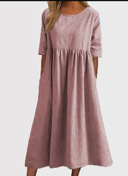 Women's Summer Dress with Floral Print | Lightweight Fabric for Effortless Elegance