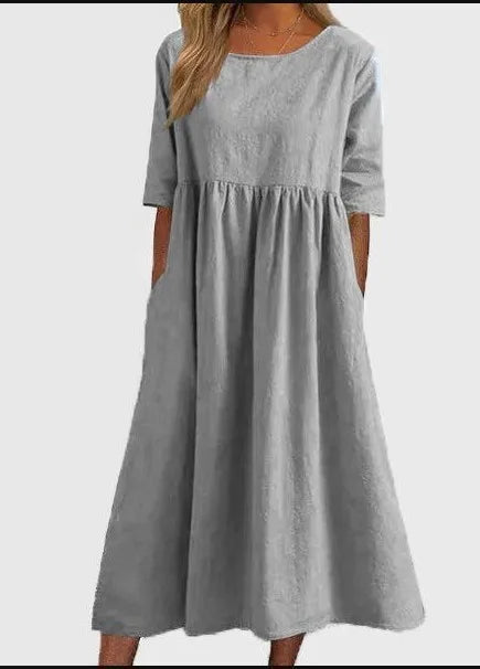 Women's Summer Dress with Floral Print | Lightweight Fabric for Effortless Elegance